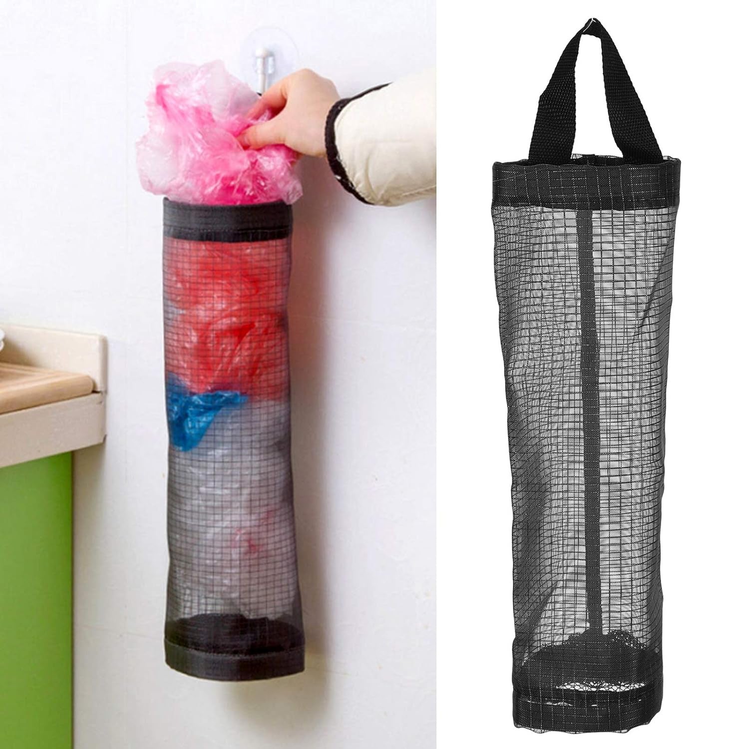 Hanging Waste Bag Holder, Garbage Bag Storage Bag, Widening Handle Hanging Sturdy for Store Garbage Bags Home Store Debris Kitchen, Bedroom Large Capacity for Restaurant (1 Pc) Hanging Waste Bag Holder, Garbage Bag Storage Bag, Widening Handle Hanging Sturdy for Store Garbage Bags Home Store Debris Kitchen, Bedroom Large Capacity for Restaurant (1 Pc)